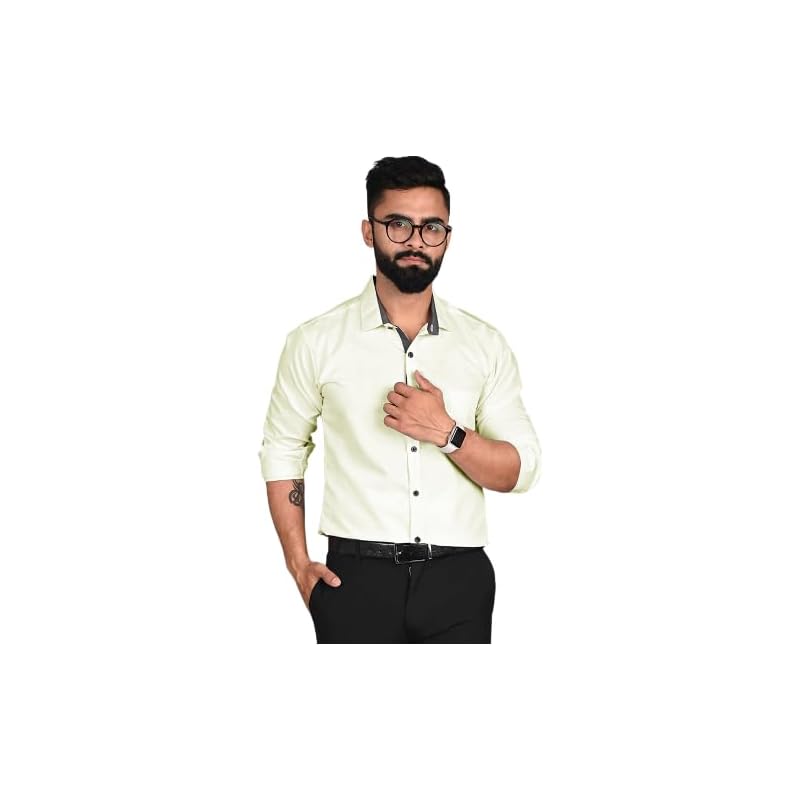 Tee Projekt Casual Shirt for Men Regular Fit Long Sleeve Shirt Suitable for Event Formal Wear