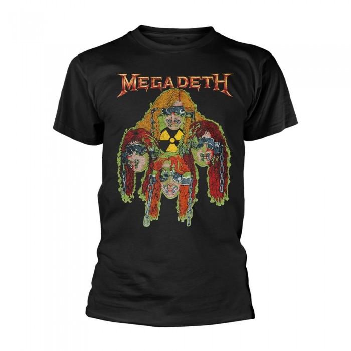 Megadeth Unisex Erwachsenen Nuclear Glow Heads T-Shirt