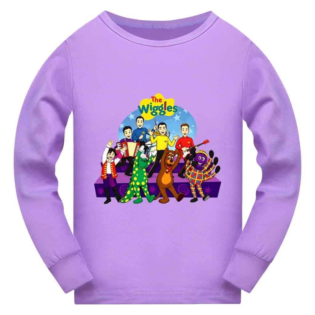 5747 Multi-color Kid Boys Girls the wiggles Long Sleeves T-Shirt 110cm фиолетовый