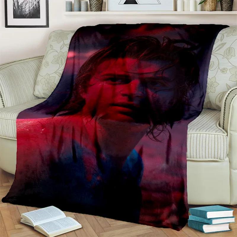 Joe Keery Actor 3D Printing HD Blanket,Soft Throw Blanket for Home Bedroom Bed Sofa Picnic Travel Office Rest Cover Blanket Kids