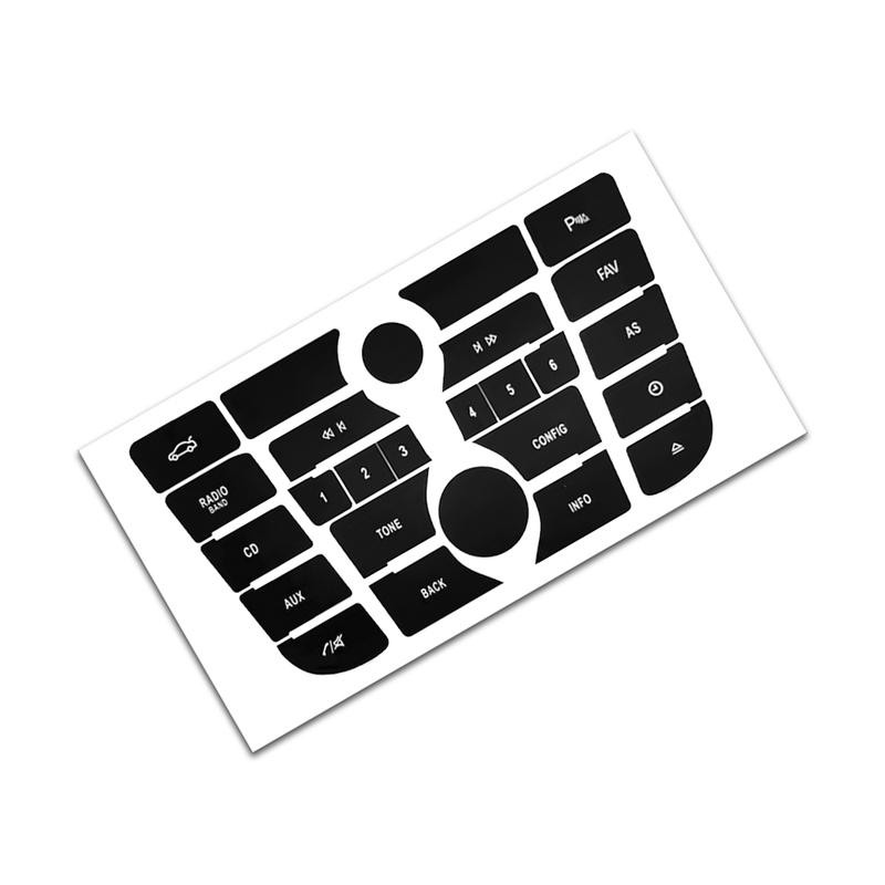 1 Stück 120*190mm Audio-Knopf-Reparaturaufkleber, Radio-Knopf-Aufkleber, Für OPEL ASTRA J/Vauxhall Astra/Holden Astra/Vauxhall GTC
