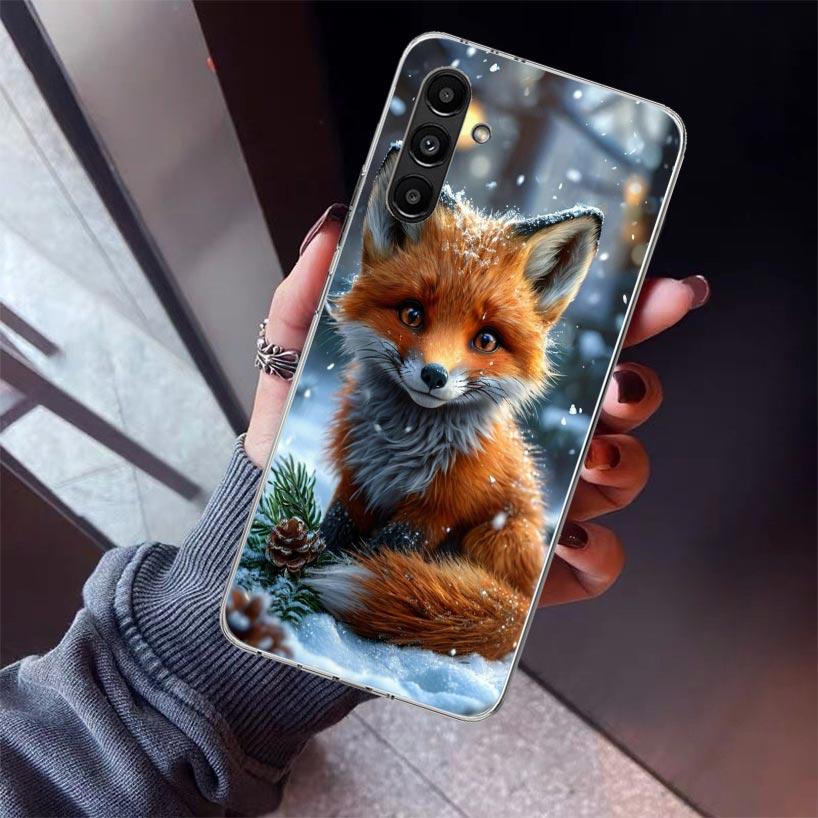 Animal Fox Phone Case For Samsung Galaxy A17 A16 A15 A14 A13 A57 A56 A55 A54 A53 A37 A36 A35 A34 A33 A26 A25 A24 A23 Galaxy A17