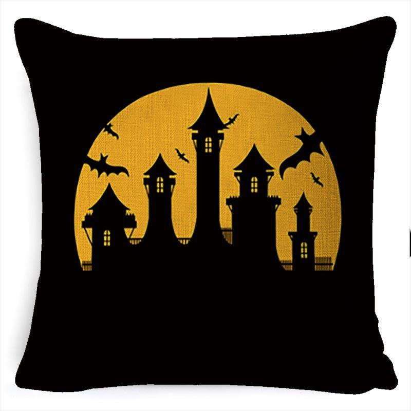 Throw Pillow Halloween Pillow Case Linen Car Cushion Sofa Pillow Case Nordic Style