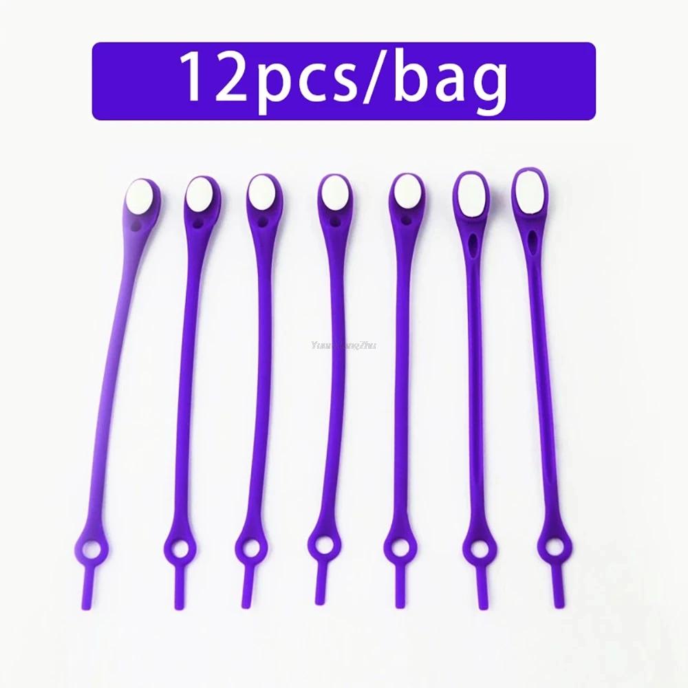 1 Pair Round Elastic Silicone Shoelaces No Tie Universal Comfort Slip On Replacement Shoe Straps for Men Women