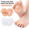 1 Paar 5-Loch-Zehentrenner, Verdicktes elastisches Vorfußpolster für überlappende Zehen, Atmungsaktiver Hallux-Valgus-Korrektor für Damen