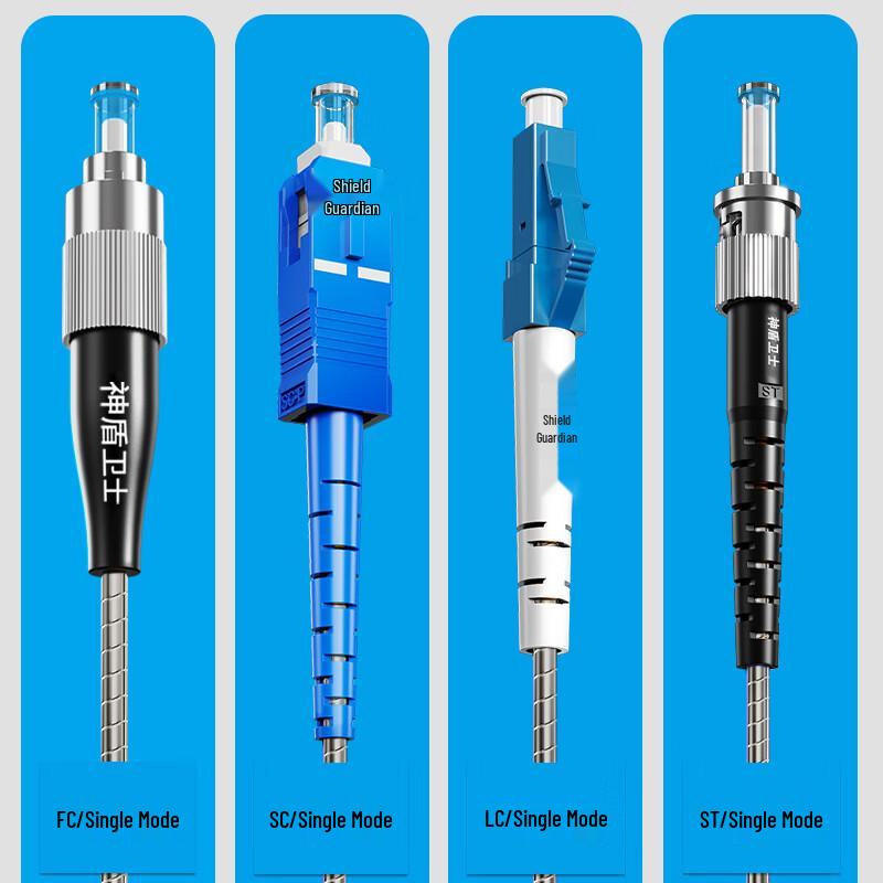 SDWS Telecom-Grade Multimode Dual-Core Armored Fiber Optic Patch Cord