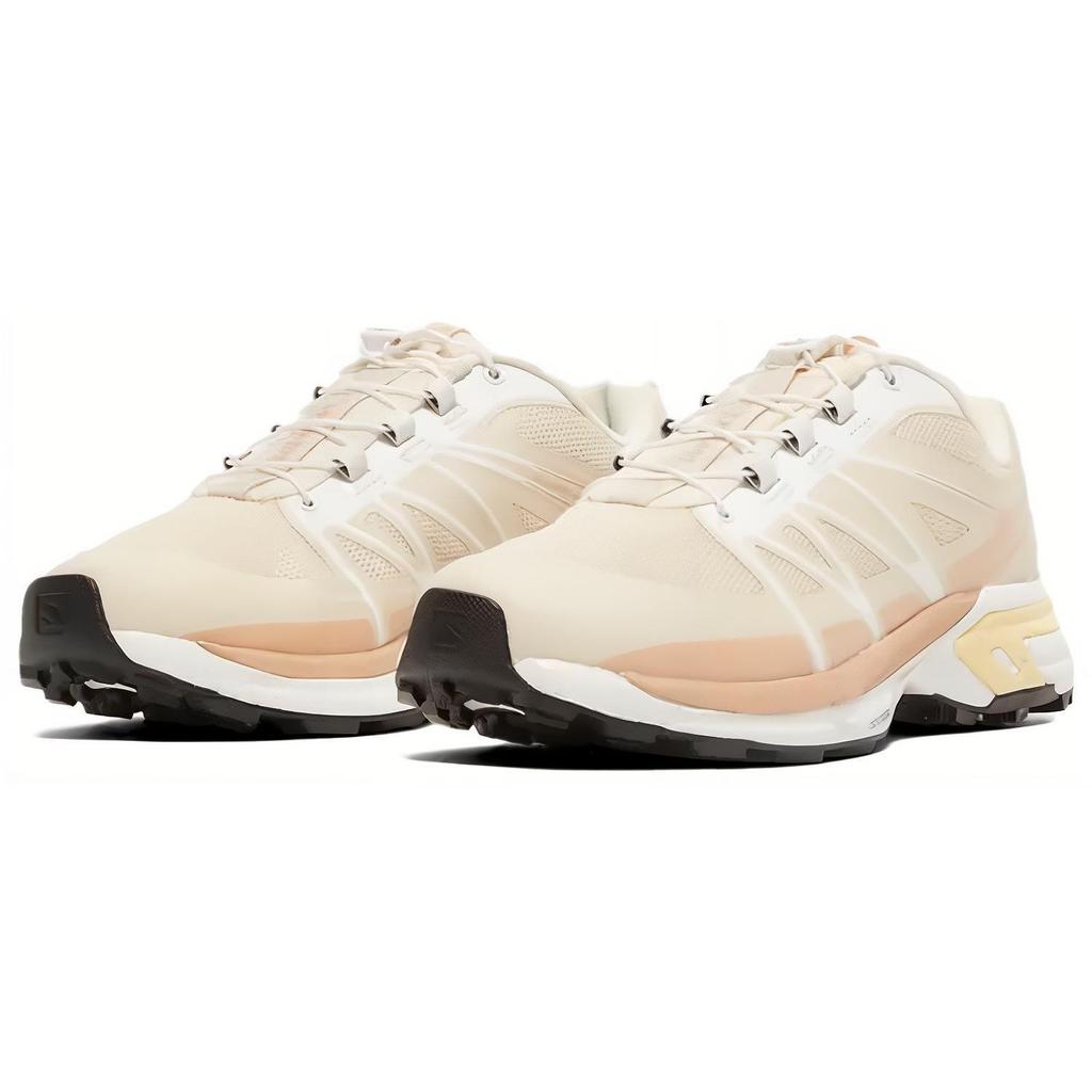 SALOMON Xt-Wings 2 Turtle Dove Round Toe Comfortable Shock Absorbing Durable Low Top Outdoor Functional Shoes Unisex Shoes Beige L47105100