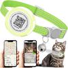Waterproof Airtag Cat Collar, Lightweight Breakaway Cat Airtag Collar with QR ID Tag & Reflective for Apple Air Tag, Hidden GPS Tracker Holder with
