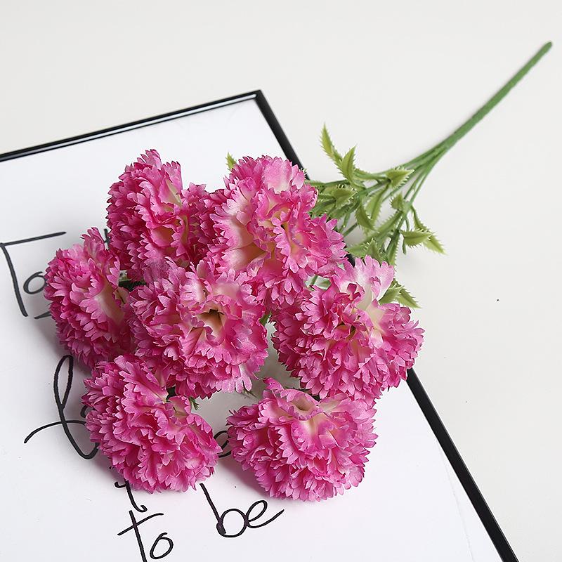 High-End Artificial Carnation Bouquet for Weddings and Home Decor
