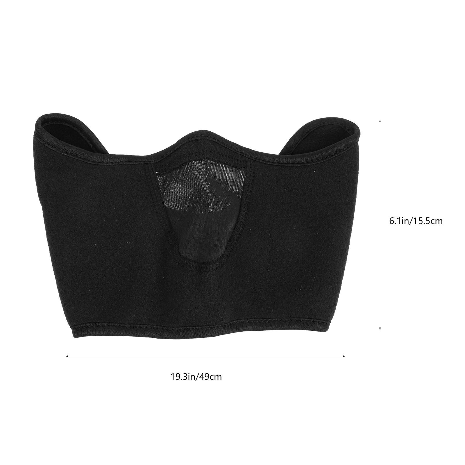 

Breathable Windproof Facial Cover Reusable Neck Cover for Outdoor Winter Riding Skiing Anti-Cold Ear Warmers Face Towel чёрный