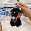 Cute Plush Kitten Keychain Bag Charm Adorable Cartoon Cat Doll Pendant Accessory