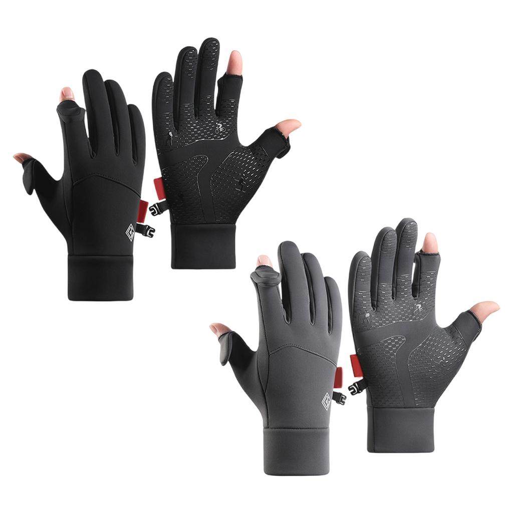 Lyžařské rukavice Zimní fleecové rukavice Zesílené sněhové rukavice Větruodolné Coldproof Dotykové obrazovky Sportovní Termální rukavice na lyžování