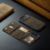 Luxury Leather Phone Case for IPhone 17 Pro Max Air16E 16 14 15 Plus 13 12 11 Pro Max Magnetic Detachable Card Stand Wallet