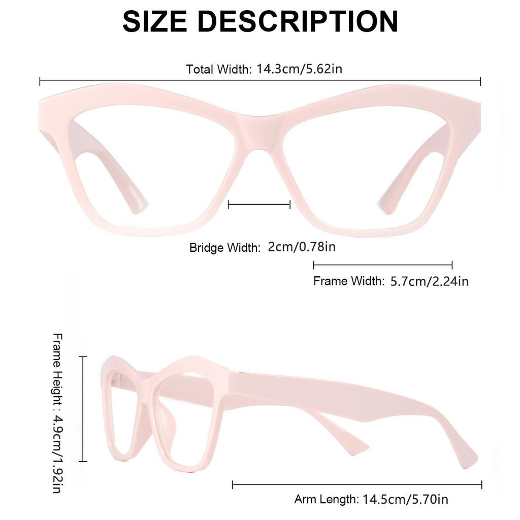 3pcs VOPHA Auto-Focus Reading Glasses Cat-Eye Reading Glasses for Presbyopia with Blue Light Filter & HD Lenses