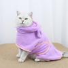 Pet Drying Towel for Dogs Cats High Absorbent Swimming Bathing Robe for Small Medium Dog Hooded Bathrobe for Small Pets