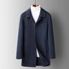 Yalu RS Men's Classic Mid-Length Double-Faced Wool Coat