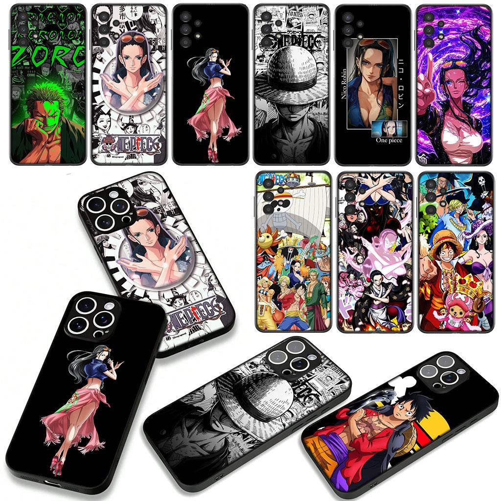 Nico Robin Luffy Zoro One Pieces Phone Cover for Apple iPhone 16 15 14 Plus 13 12 Mini 17 Pro Max + ProMax 16E Air Case