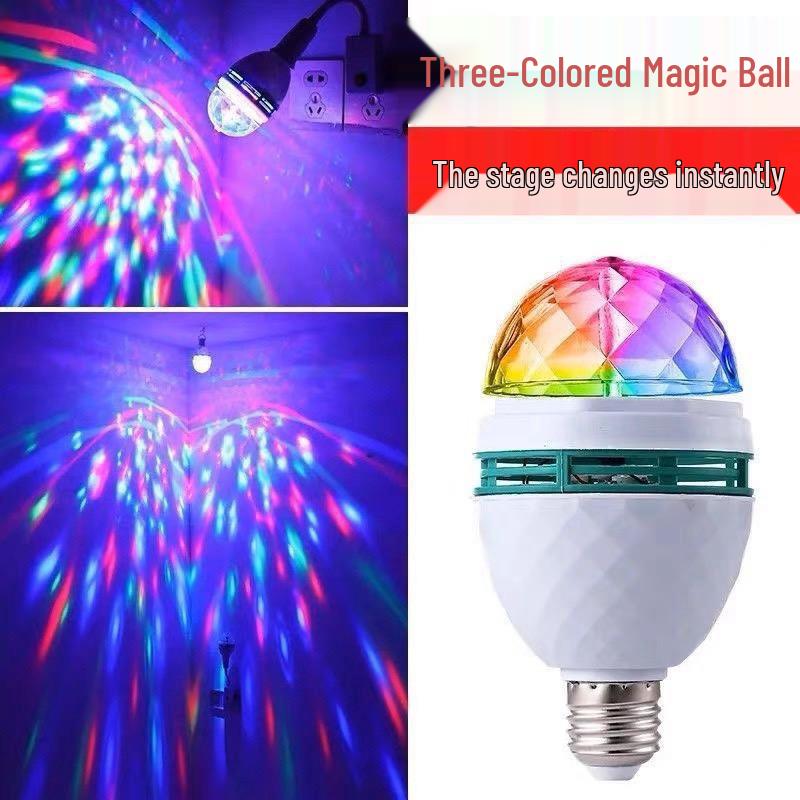 LED Rotating Magic Ball Light: Multi-Color Home, Stage & Festival Decor
