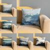 Foggy Forest  Mountain Cushion Cover Soft Reversible  Durable Pillow Cover  MultiScene Use for Home  Car Daily Comfort