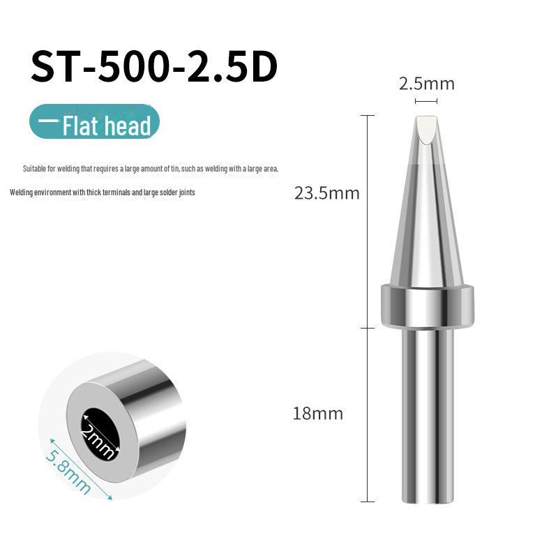 

Универсальные высокочастотные паяльные жала 205H: Острые, подковообразные, ножевые и плоские головки для серии 500