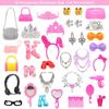 Barwawa 30cm Doll Set Random 4 4 Mermaid 10 and 40 Suitable for Scale Day Gift Clothes, 62-Piece (4 Dresses, Dresses, Dresses, Shoes, Accessories),