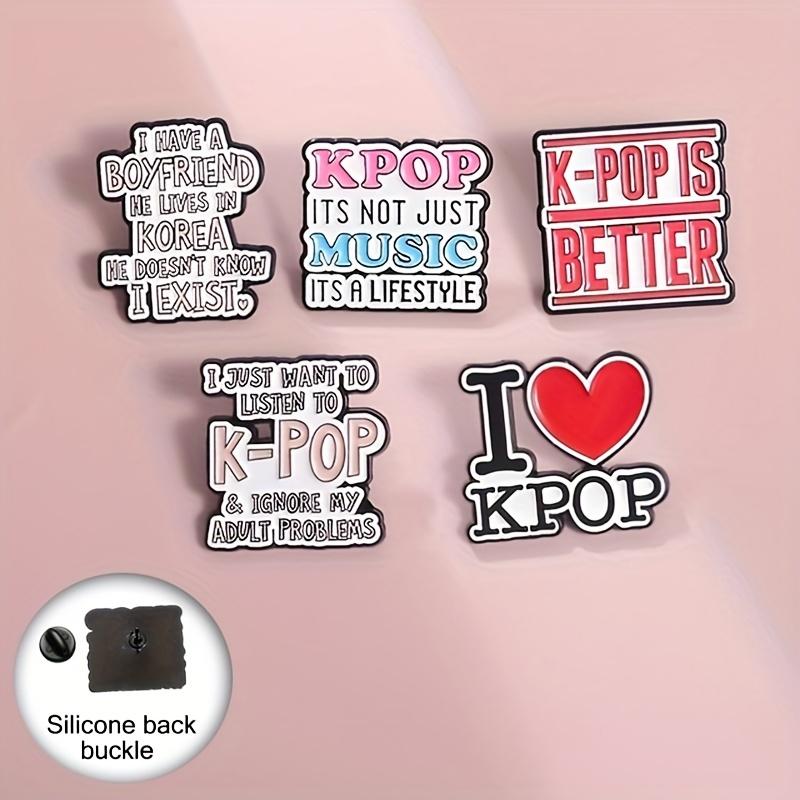 1pcs Creative KPOP Series Enamel Brooch, Fun Cartoon Music Enthusiast Lapel Pin, Hat Backpack Decoration Badge, Friend Jewelry Gift