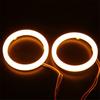 1 Pair 12V Car SUV Headlight DRL Halo Ring Angel Eyes Turn Signal Lamp For 110mm