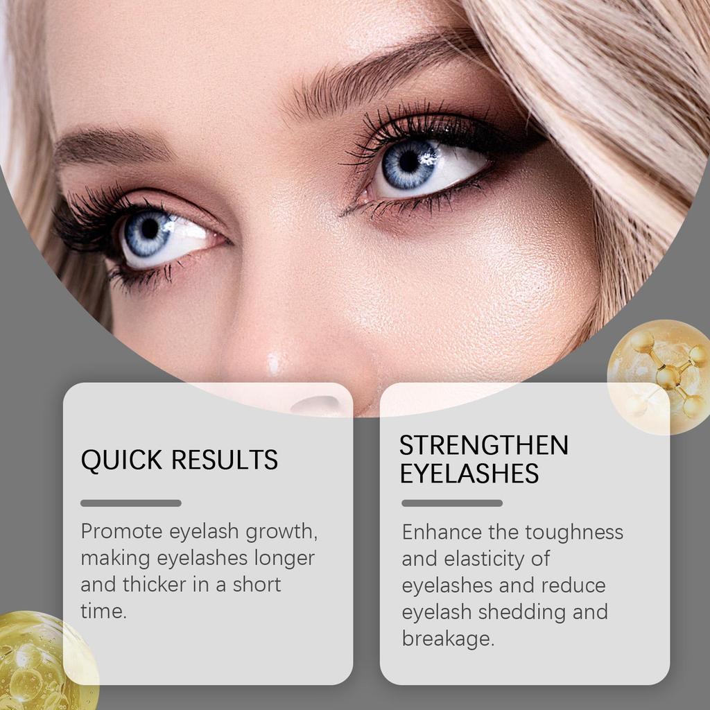 Fast Eyelash Growth Serum Thicker Lash Enhancing Serum Boost Longer Fuller Natural Volumizing Slender Curling Lashes Eye Care
