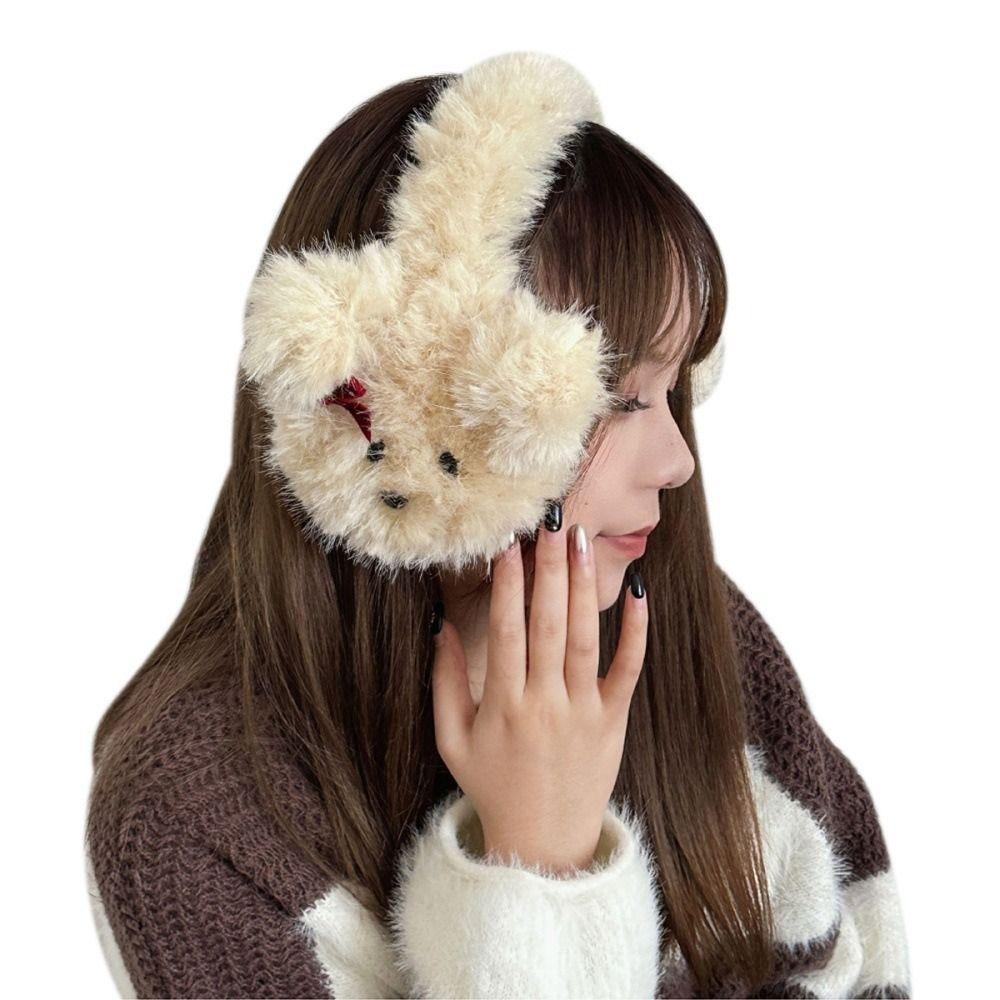 

Plush Earmuffs Cute Puppy Earflaps Versatile Ear Cover Gift хакі