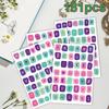 181200pcs (4 Sheets)Vintage Letter Stickers. A-Z UpperLowercase. Matte Paper for Scrapbooking Planners  DIY Crafts. Durable.