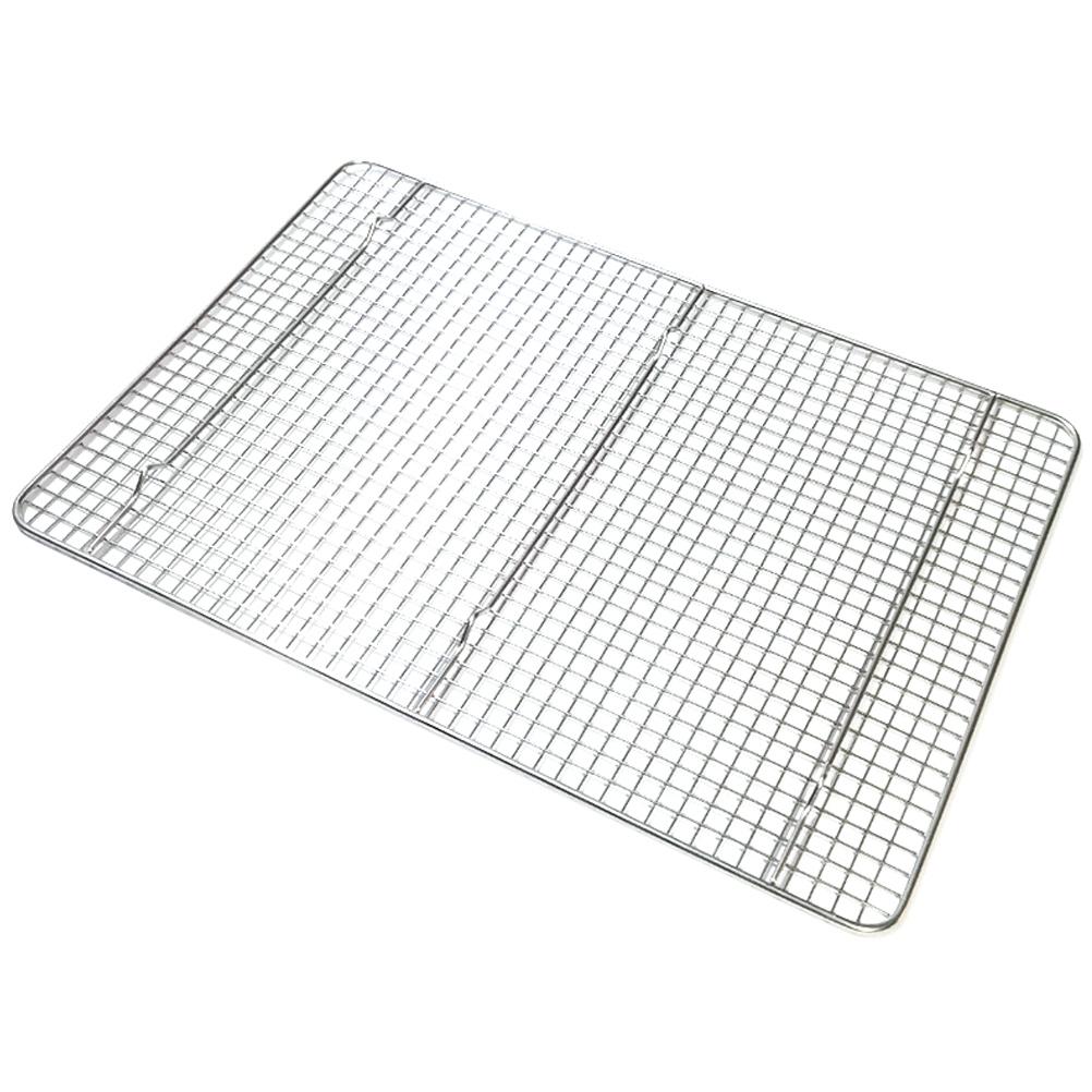 

Подставка для охлаждения горячих блюд из нержавеющей стали, приспособление для выпечки, утолщение кексов, многофункциональная кухня 42.8X30X1.5CM серебряный