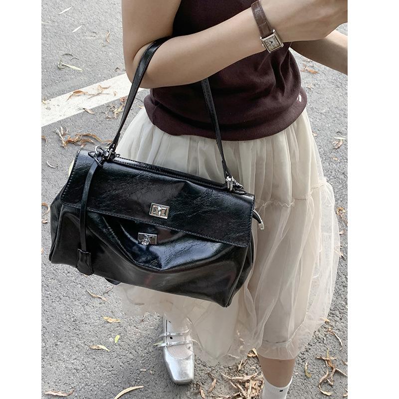 Mode Damen Handtasche Fortgeschrittene Rote Tasche Retro Hohe Kapazität Handtasche Freizeit Koreanischer Stil Schultertaschen Umhängetaschen