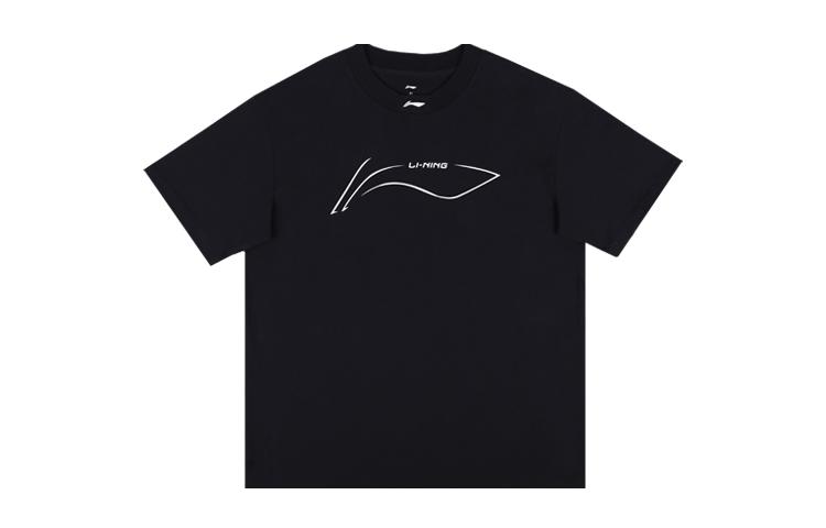 LiNing Drop Shoulder Sleeve T-Shirt Unisex Black YHSU167-2 S