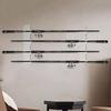 Stabile Acryl-Angelrutenhalterung Wandmontage Regal mit Zubehörhaken Tragbar für Heimorganisation Tägliche Nutzung