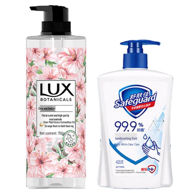 

LUX Cherry Blossom Shower Gel & Safeguard Hand Soap Set