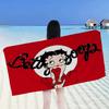 B-Betty Girl B-Boops Anime Beach Swimming Towel Soft Absorbent Washcloth Children's Gifts for Kids Travel Camping Gym