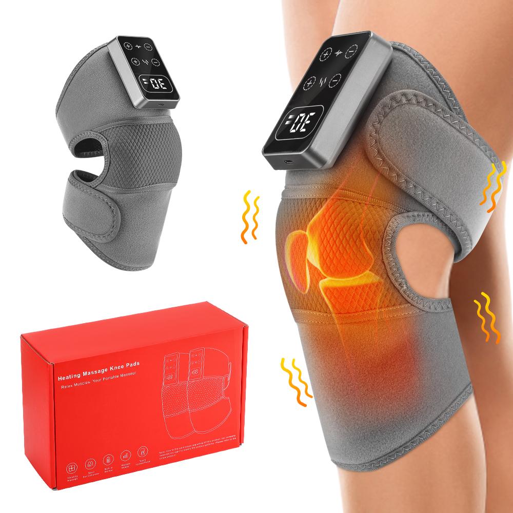 Electric Heating Knee Wrap with 5 Modes Muscle Relaxation Hot Compress Joint Protection Vibration Device for Leg Massage
