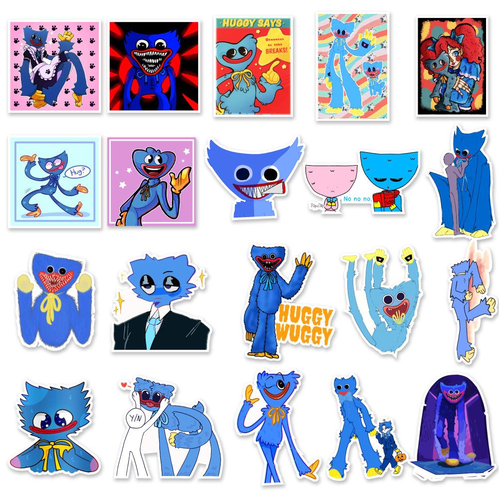 50 Cartoon Cute HUGGY Laptop Suitcase Water Cup Doodle Decoration Stickers