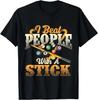 I Beat People with A Stick - Billiards 8 Ball Pool Player T-Shirt