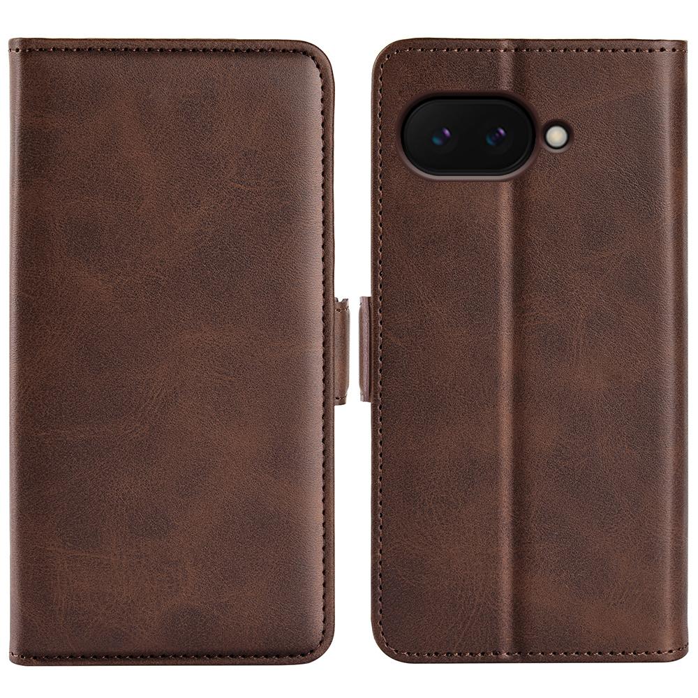 For Google Pixel 9a Stand Case Calf Texture Leather Wallet Phone Cover
