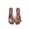 Fashion Brand Shoes Female Summer New Style Elegant Flowers Design Women's Slippers Casual Fashionable Outer Wear High Heel Slides Women