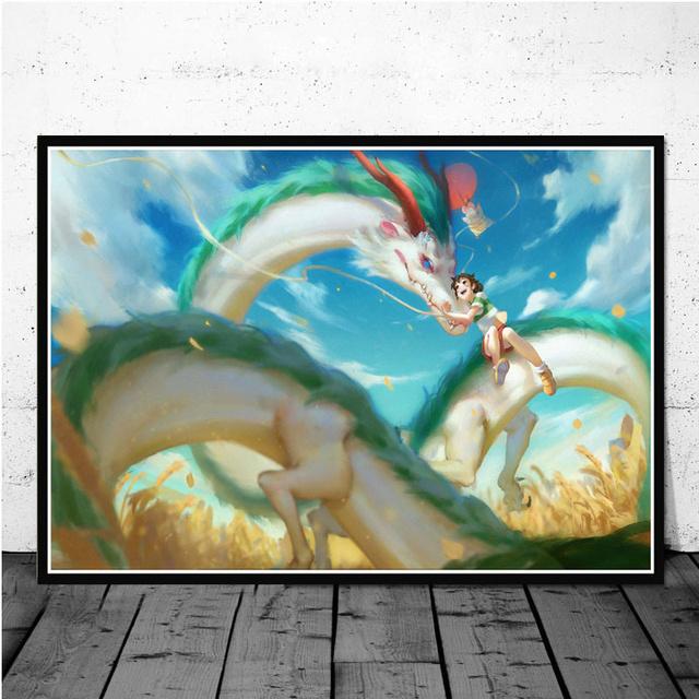 

Принцесса Мононоке Studio Ghibli Tribute аниме постер и принт настенная живопись на холсте фотографии украшение для гостиной Cuadros