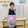 School Bag 2025 New Tutoring Bag Primary School Girl Cartoon Casual Shoulder Crossbody Backpack Large Capacity