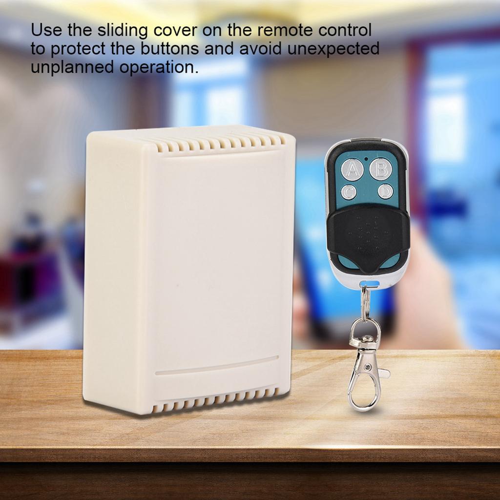 433MHz DC12V Relay 4CH Wireless Remote Control Switch with One Transmitter and One Receiver