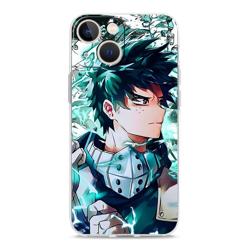 

Прозорий м’який чохол для телефону My Hero Academia Izuku Deku з аніме для iPhone 14 13 12 11 Pro Max XS X XR SE 7 8 Plus Прозора кришка з ТПУ iPhone 14 Plus
