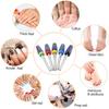 5Pcs Nail Drill Bits Set for Acrylic Nails, Multifunctional Tungsten Steel 5 in 1 Nail Polishing Grinding Head Manicure Tool