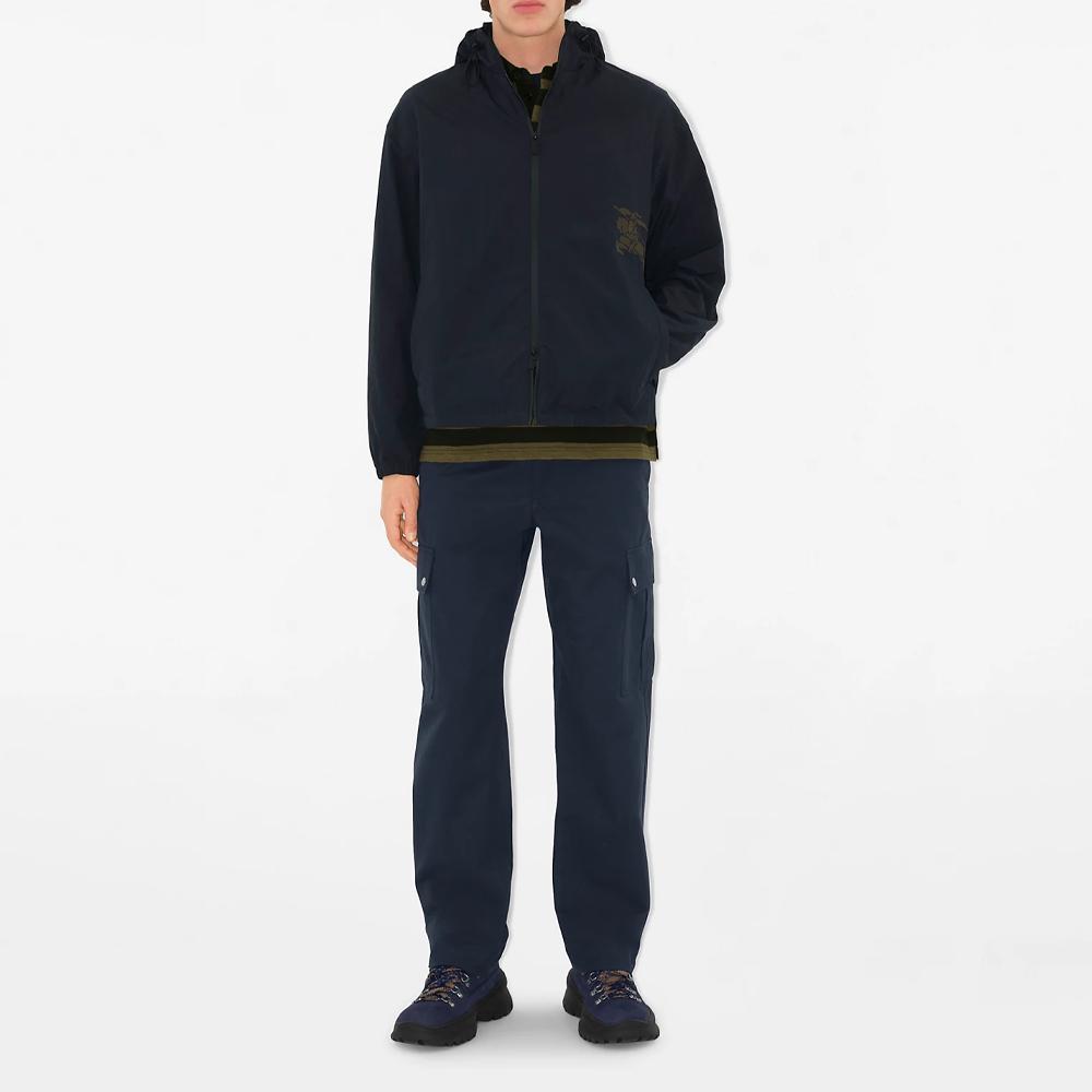 Burberry Logo Appliqué Hooded Jacket 81049131