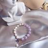 Gentle Senior Student's Vintage Style Wind Lavender Amethyst Pearl Bracelet - Unique Design Bracelet
