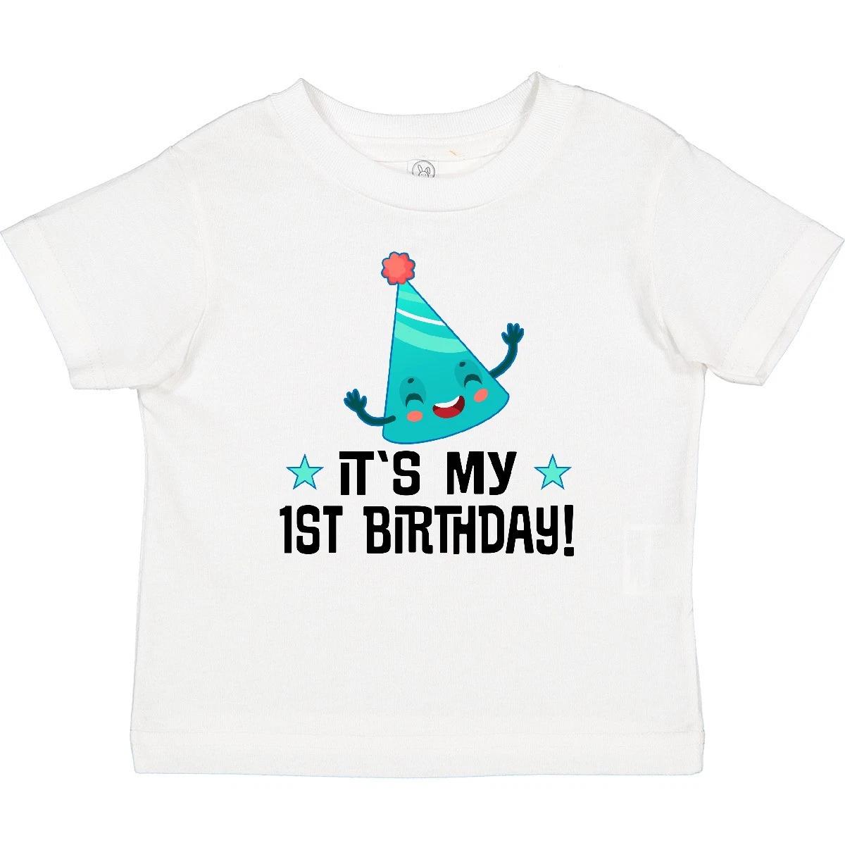

Inktastic 1st Birthday 1 Year Old Outfit Baby kids boys T-Shirt Babys One Im Infant Tees 100