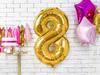 Partydeco Balon Foliowy Cyfra 8 Złota 86Cm
